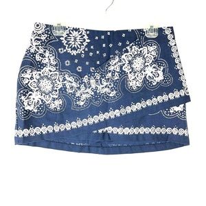 Free people blue bandana skirt